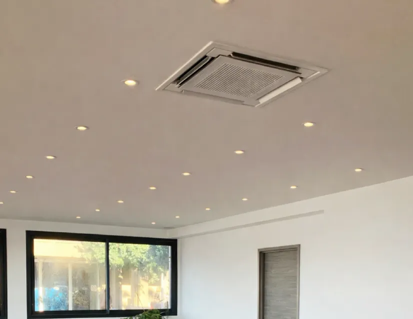 climatisation cassette Daikin VRV installée dans un commerce à Ajaccio