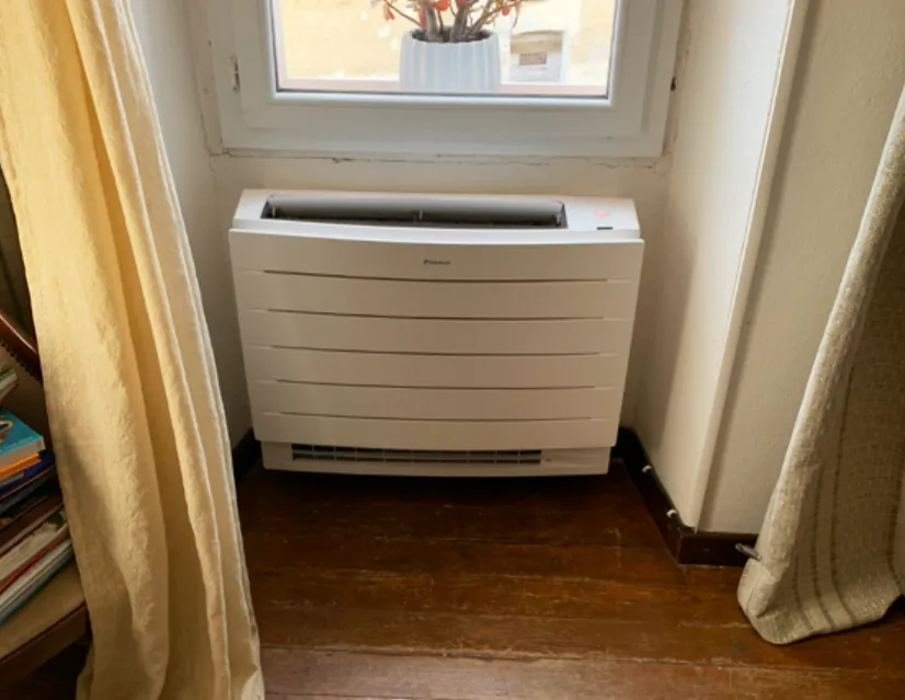 Climatisation console Daikin Perfera installée à Ajaccio Corse du Sud