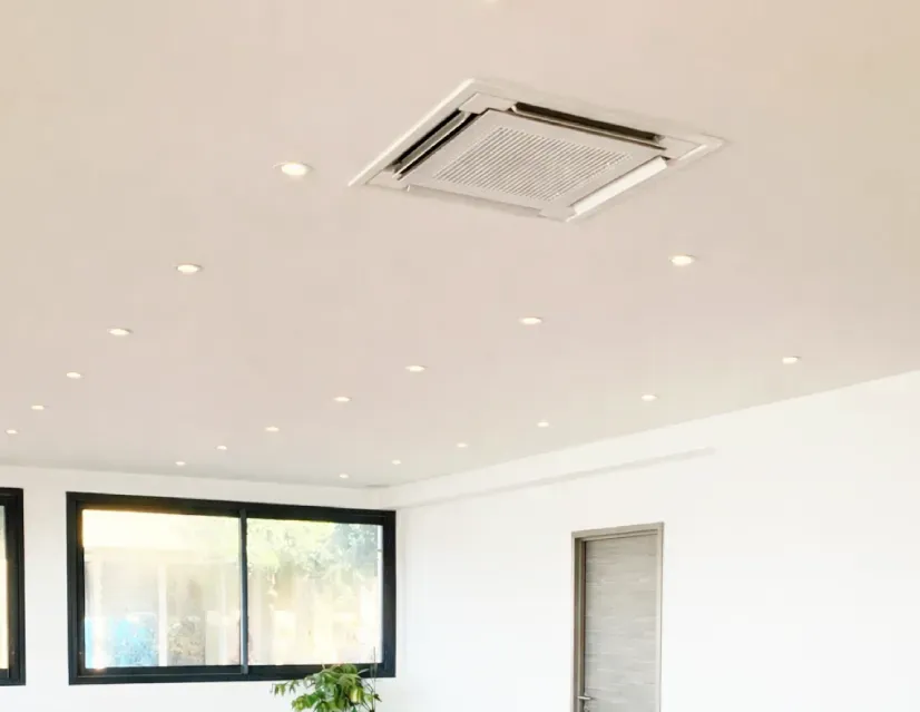 climatisation cassette Daikin installation Ajaccio plafond faux plafond climatisation Corse du Sud